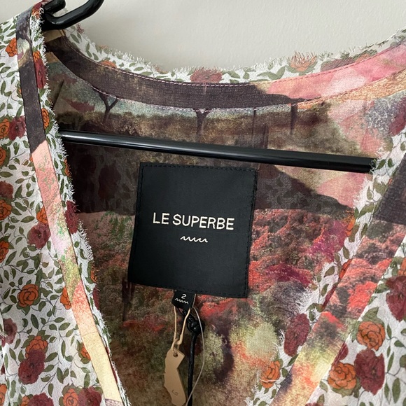 NWT Le Superbe Flirt 100% Silk Blouse - Picture 6 of 7